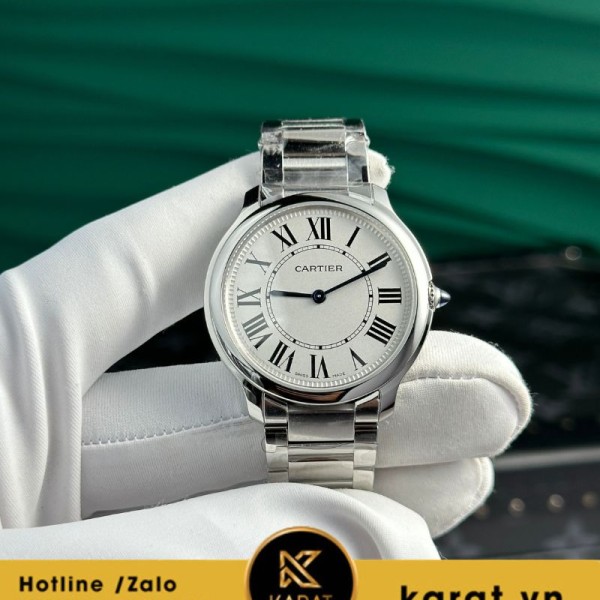 Đồng hồ Cartier Ronde Must medium dây kim loại