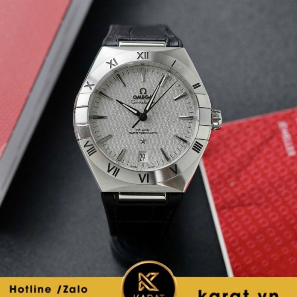 Đồng hồ Omega Constellation mặt xám