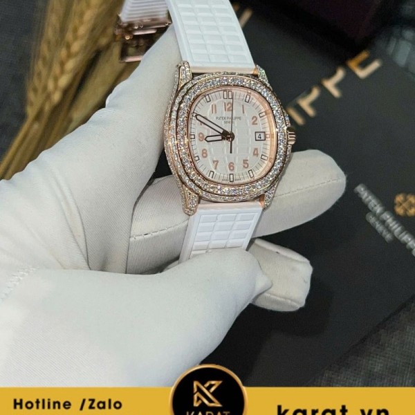 Đồng hồ Patek Philippe 5067 PPF for lady độ full Moissanite chế tác Hongkong