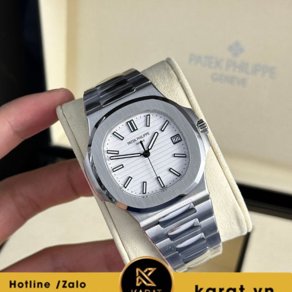 Đồng hồ Patek Philippe Nautilus 5711 white dial replica