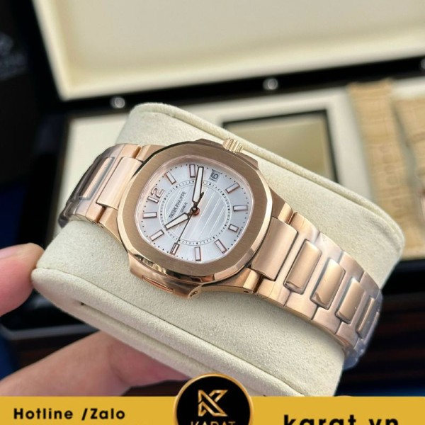 Đồng hồ Patek Philippe Nautilus 7010 fake rose gold