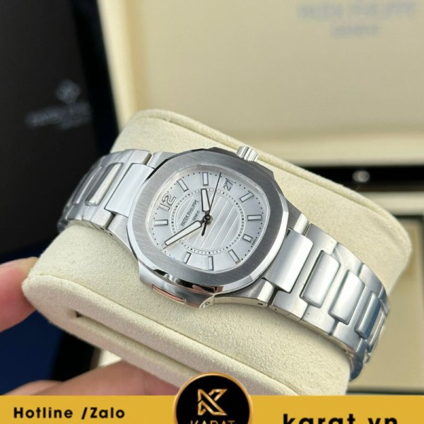 Đồng hồ Patek Philippe Nautilus 7010 white gold replcia