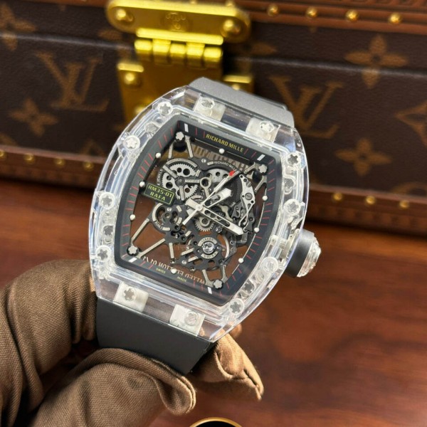 Đồng hồ  Richard Mille RM35-01 vỏ trong suốt sapphire crystal replica 