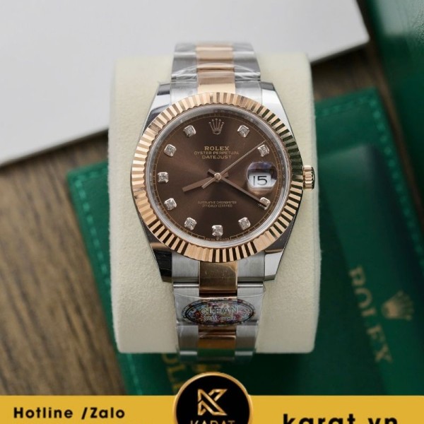 Đồng hồ Rolex 126331 chocolate máy 3235 clean factory replica